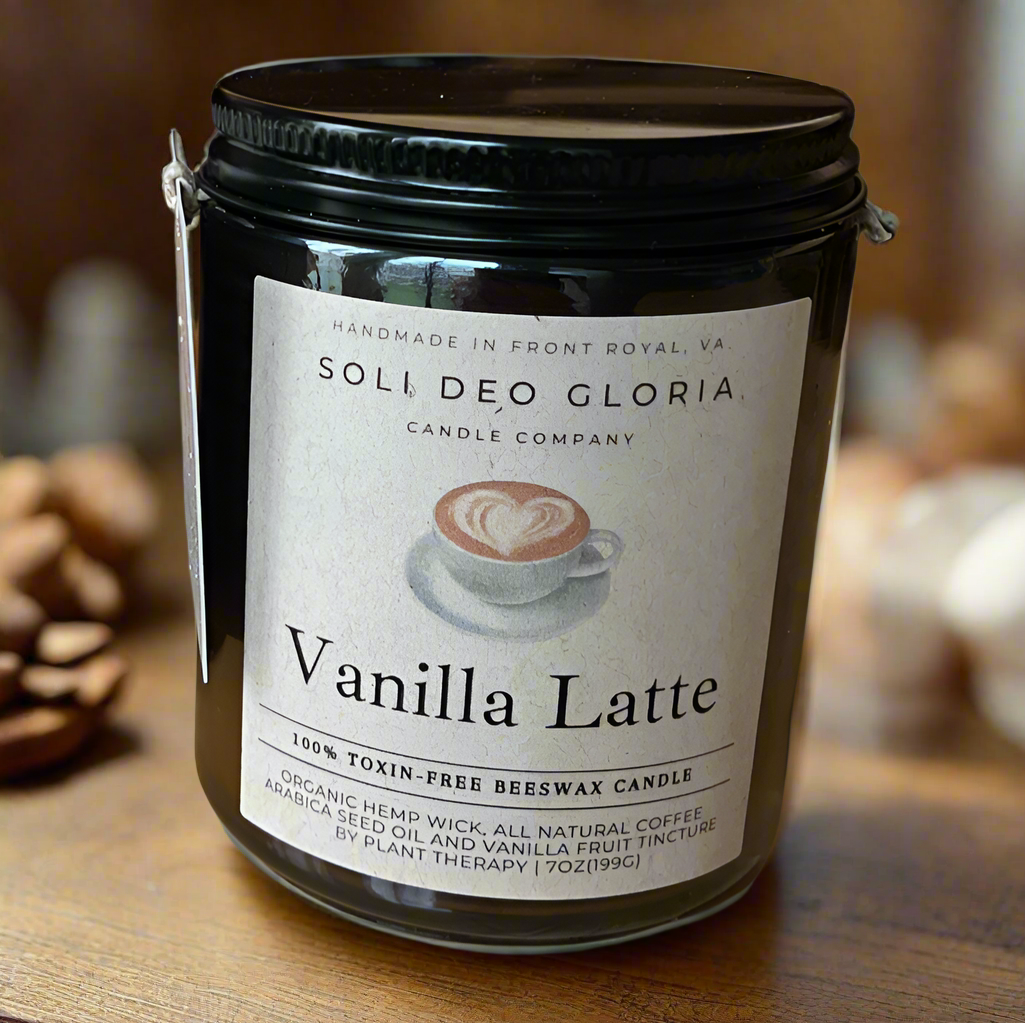 Vanilla Latte | Coffee & Vanilla Beeswax Candle