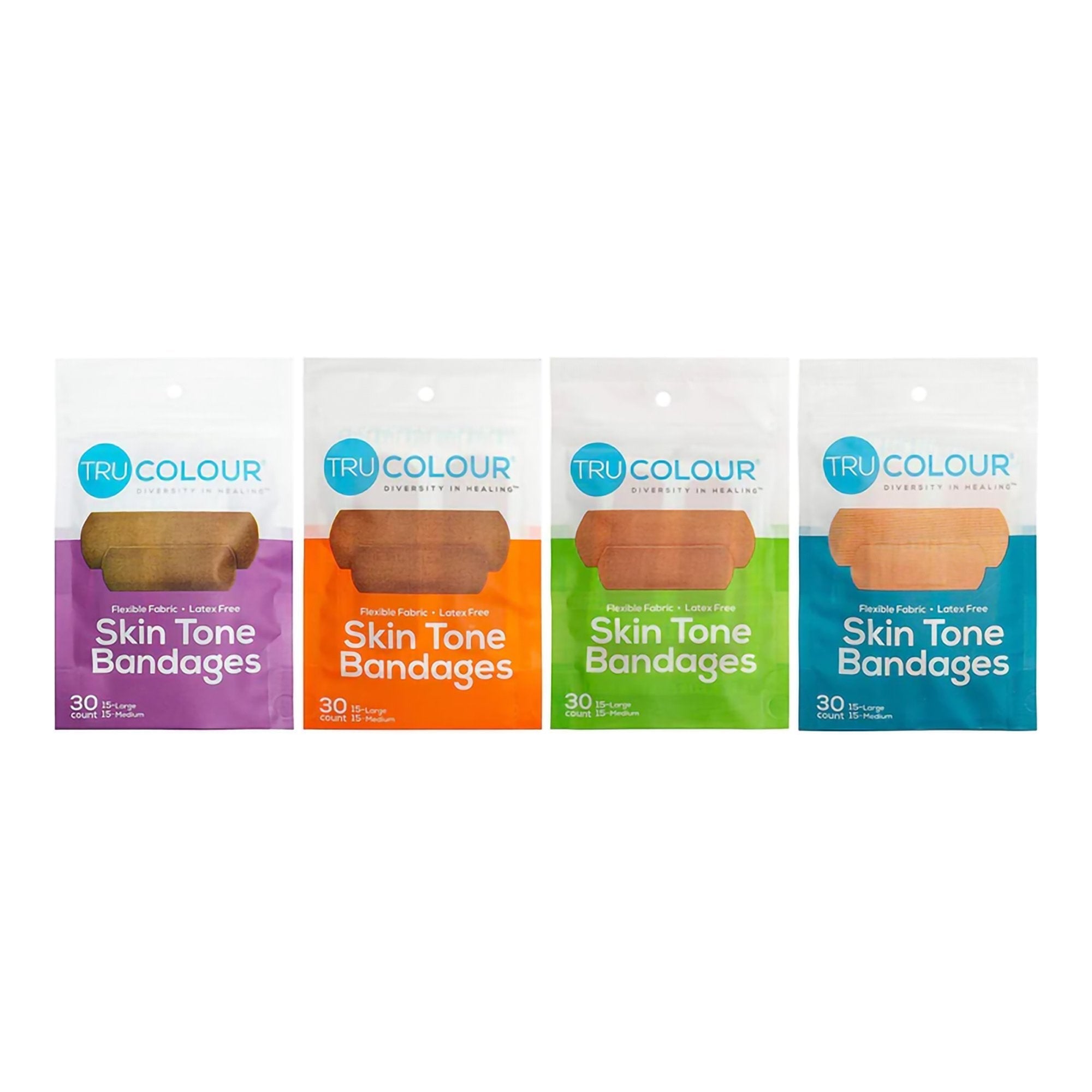 TruColour® Beige / Olive / Brown / Dark Brown Adhesive Strip, 1 x 3 Inch TCB-400