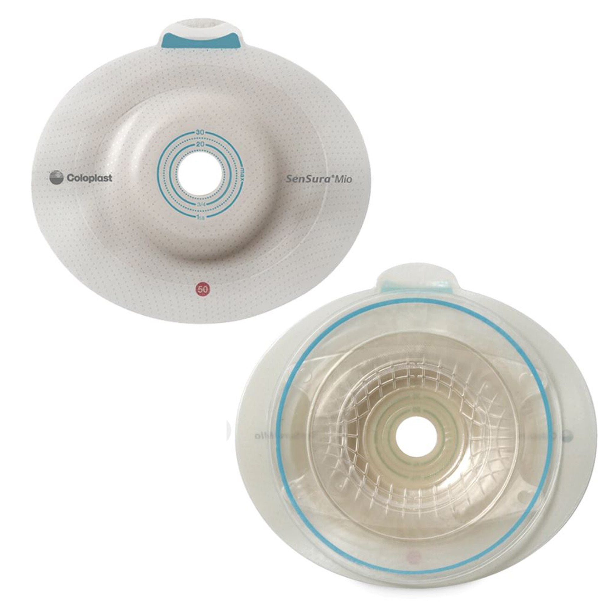 SenSura® Mio Click Deep Convex Ostomy Barrier, 21 mm Stoma Opening, Red Match 16953