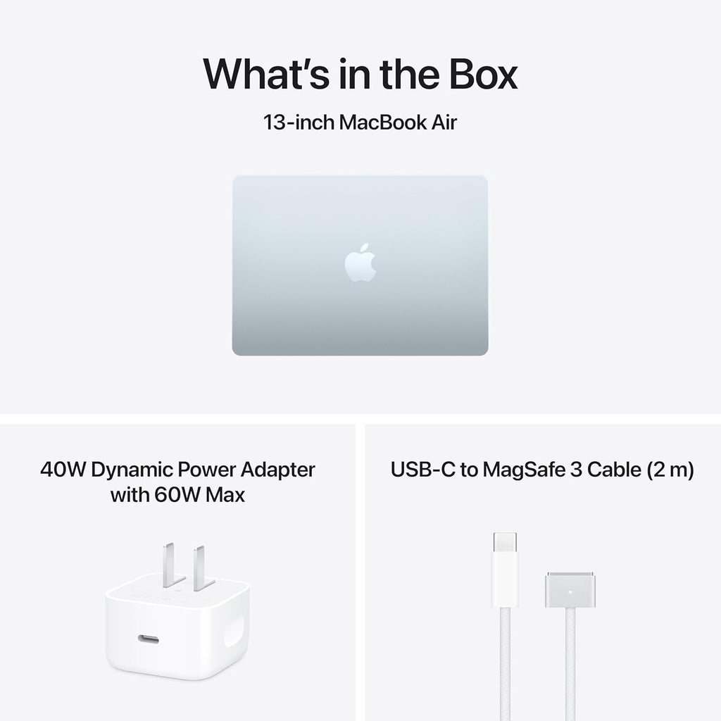Apple 2026 MacBook Air 13-inch Laptop with M5 chip: Built for AI, 13.6-inch Liquid Retina Display, 24GB Unified Memory, 1TB SSD, 12MP Center Stage Camera, Touch ID, Wi-Fi 7; Sky Blue