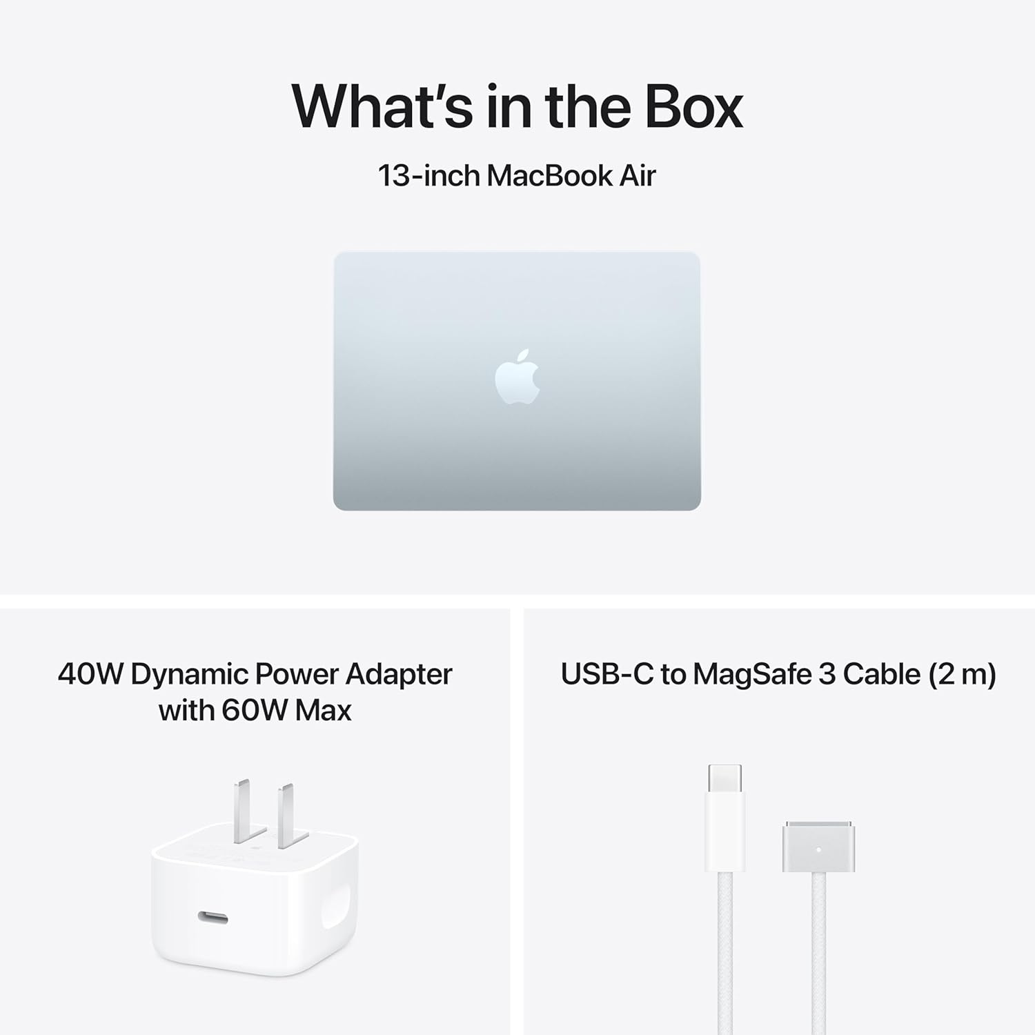 Apple 2026 MacBook Air 13-inch Laptop with M5 chip: Built for AI, 13.6-inch Liquid Retina Display, 24GB Unified Memory, 1TB SSD, 12MP Center Stage Camera, Touch ID, Wi-Fi 7; Sky Blue