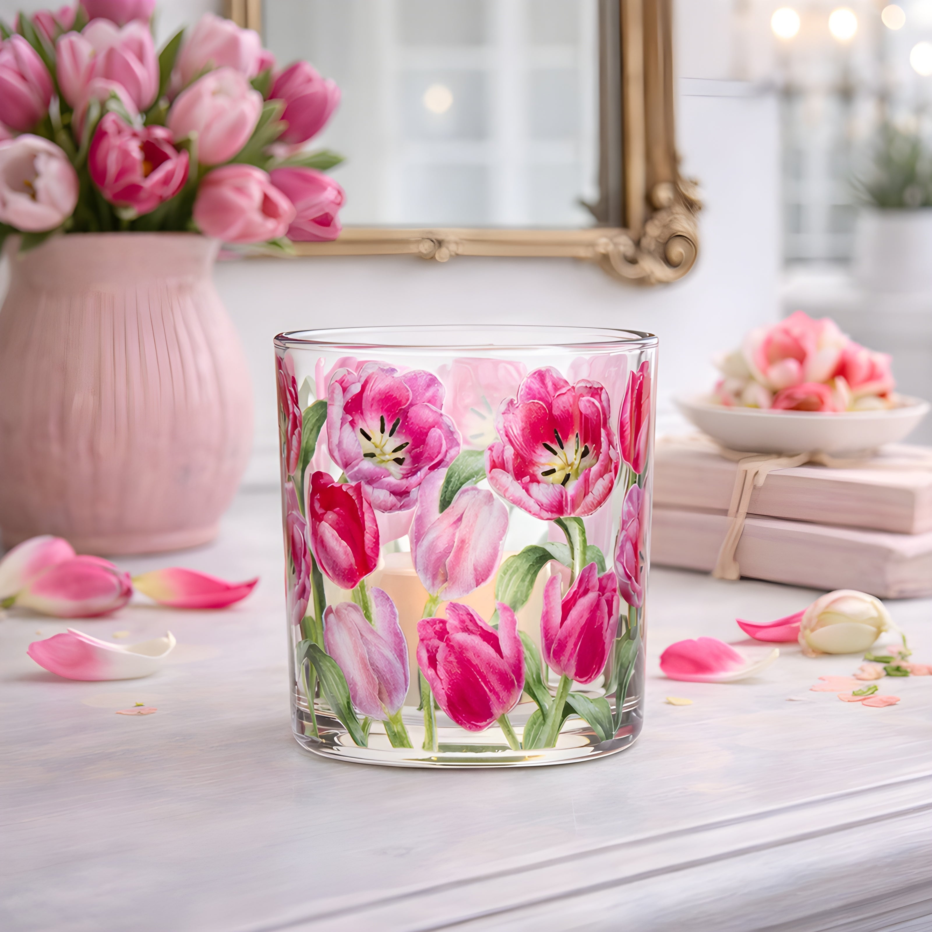 Votive Candle Holder Glass Lantern, Multiple Design Options