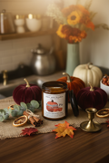 Pumpkin Pie Beeswax Candle | Cozy Fall Bakery Scent