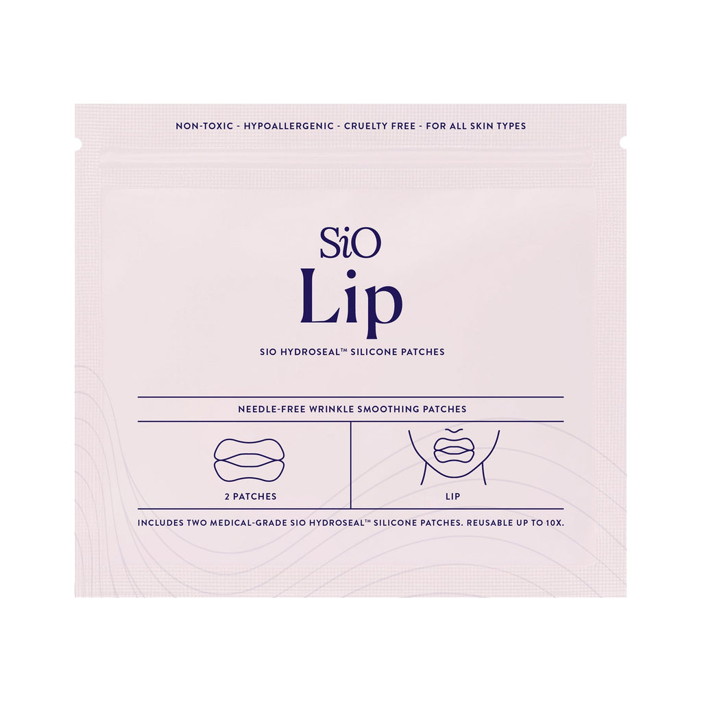 SiO Beauty Super LipLift - Wrinkle-Smoothing, Medical-Grade Silicone Patches for Fine Lines - Reusable Up to 10x - Cruelty-Free & Eco-Friendly Beauty Patches for Lips & Smiles - 1 Set (2 Patches)