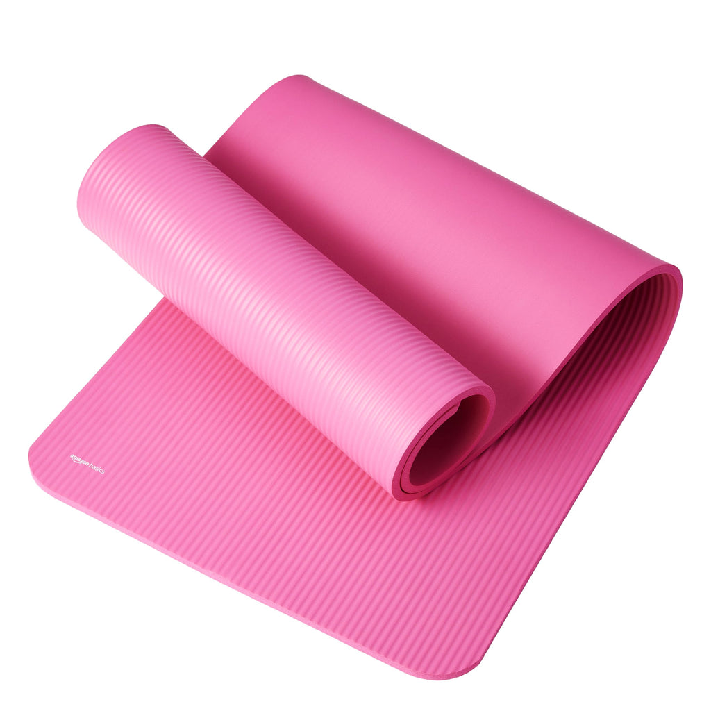 Amazon Basics Extra Thick Exercise Yoga Mat with Carrying Strap