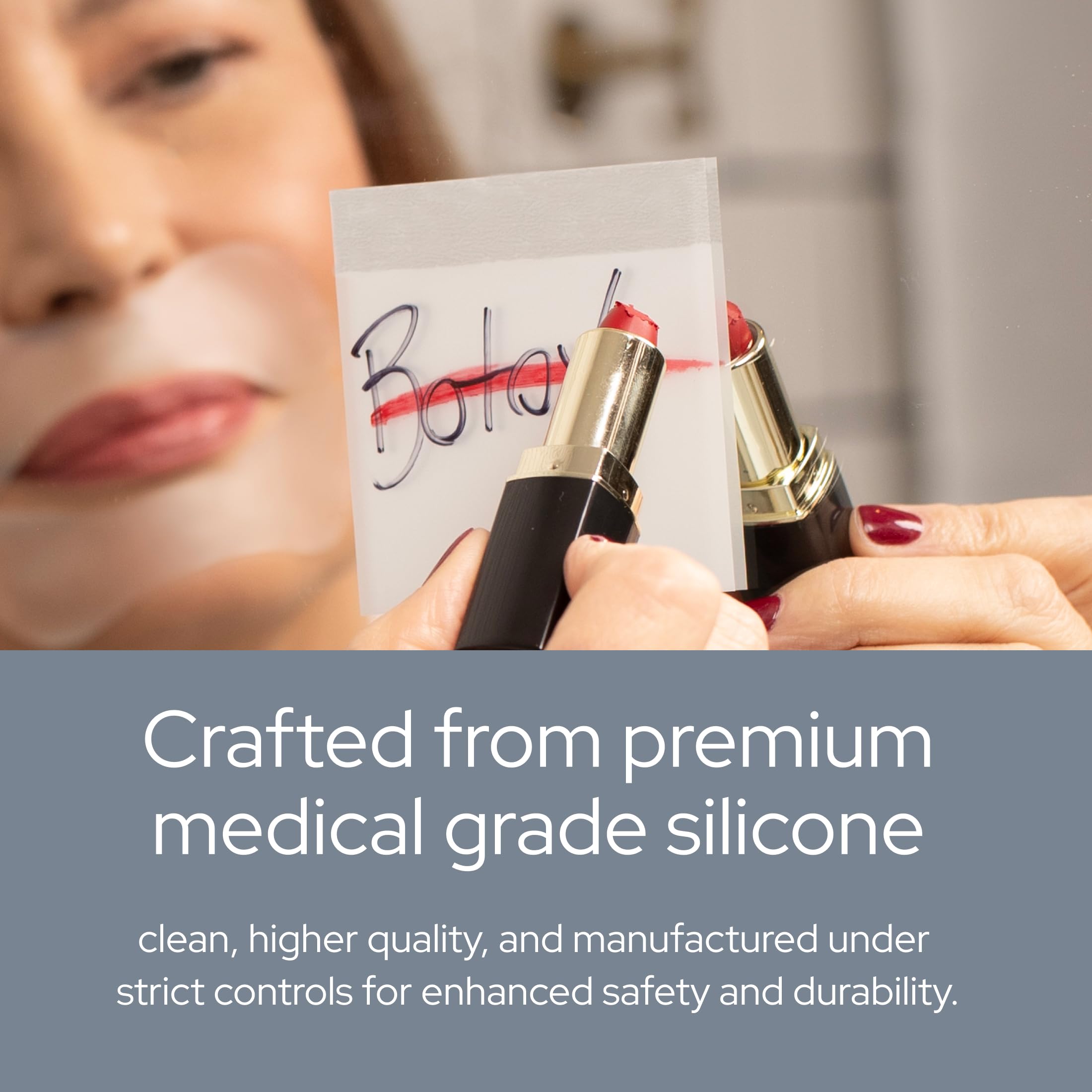 SiO Beauty Super LipLift - Wrinkle-Smoothing, Medical-Grade Silicone Patches for Fine Lines - Reusable Up to 10x - Cruelty-Free & Eco-Friendly Beauty Patches for Lips & Smiles - 1 Set (2 Patches)