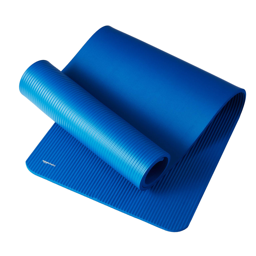 Amazon Basics Extra Thick Exercise Yoga Mat with Carrying Strap