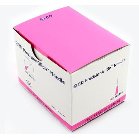 Bulk Buy! BD PrecisionGlide™ 18 G x 1" Hypodermic Needles - 305195 Case of 1000