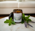 Mint & Meadow Beeswax Candle | Organic Essential Oil Infused