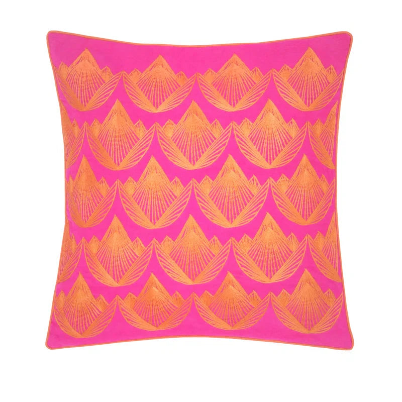 Lotus Decorative Pillow Orange/Pink