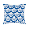 Lotus Decorative Pillow White/Blue
