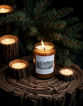 Log Cabin Beeswax Candle | Cozy Woodsy Fall & Winter Candle