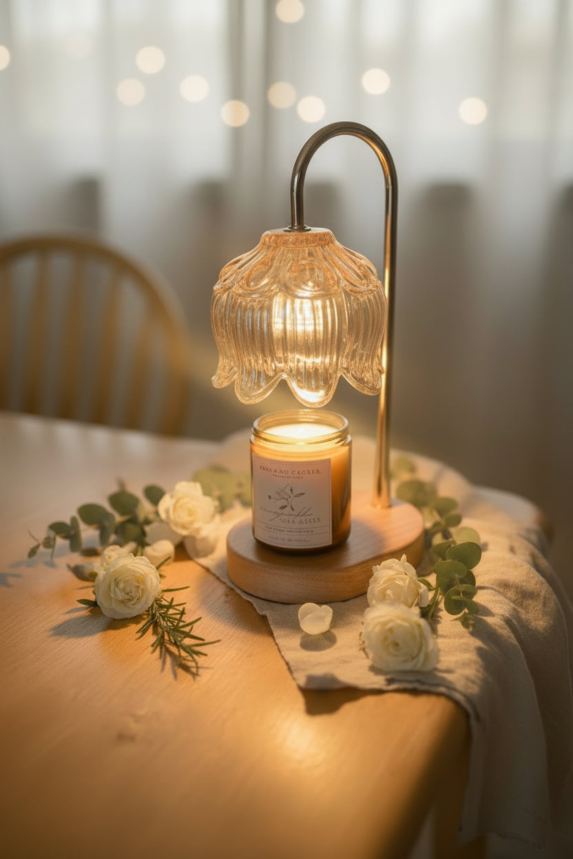 Lamp Warmer & Honeysuckle Wax Melts | Summer Starter Bundle